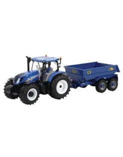 Britains 43268 - New Holland T6 Met NC Trailer 1:32
