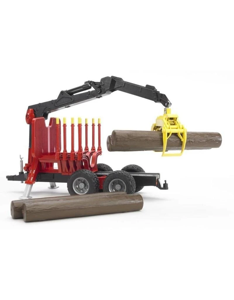 Bruder 2252 - Bosbouw Bomenhanger Met Grijper Incl. Boomstammen 4 Bruder 2252 - Bosbouw Bomenhanger Met Grijper Incl. Boomstammen - Afbeelding 2