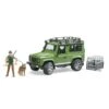 Bruder 2587 - Land Rover Defender Station Wagon Met Boswachter En Hond -Speelgoed Verkoop bruder bruder 2587 land rover defender station wag