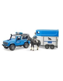 Bruder 2588 - Politieset Land Rover + Paardentrailer