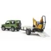 Bruder 2593 - Landrover Met Aanhanger En JCB Mini Graafmachine -Speelgoed Verkoop bruder bruder 2593 landrover met aanhanger en jcb