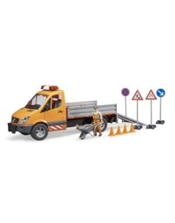 Nieuwe uitgaven -Speelgoed Verkoop bruder bruder 2677 mb sprinter wegwerk en accessoi 1