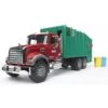 Bruder 2812 - Mack-Granite Vuilnisauto Rood Groen