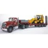 Bruder 2813 - Mack Granite Met Dieplader En JCB Tractor -Speelgoed Verkoop bruder bruder 2813 mack granite met dieplader en j