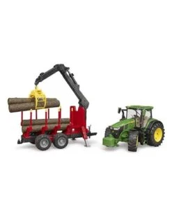 Bruder 3154 - John Deere 7R 350 Met Bomentrailer En 4 Boomstammen -Speelgoed Verkoop bruder bruder 3154 john deere 7r 350 met bomentrai 2