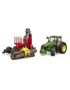 Bruder 3154 - John Deere 7R 350 Met Bomentrailer En 4 Boomstammen -Speelgoed Verkoop bruder bruder 3154 john deere 7r 350 met bomentrai 3