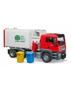 Bruder 3761 - MAN TGS Vuilniswagen (zij Lader) Incl. 2 Kliko's