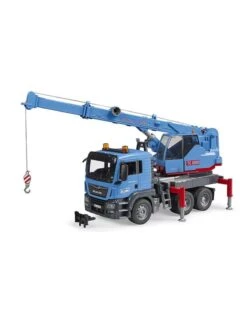 Bruder 3771 - MAN TGS Kraanwagen Blauw