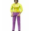 Bruder 60403 - Speelfiguur Vrouw: Bruin, Zwart, Roze Jeans -Speelgoed Verkoop bruder bruder 60403 speelfiguur vrouw bruin zwart