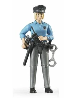 Bruder 60430 - Speelfiguur Politievrouw, Blank Met Toebehoren