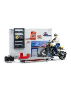 Bruder 62102 - Werkplaats Voor Motoren (Scrambler Ducati) -Speelgoed Verkoop bruder bruder 62102 werkplaats voor motoren scramb 2