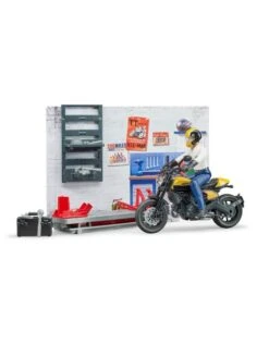 Bruder 62102 - Werkplaats Voor Motoren (Scrambler Ducati) -Speelgoed Verkoop bruder bruder 62102 werkplaats voor motoren scramb 5