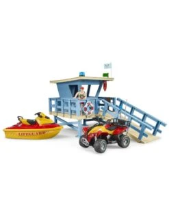 Bruder 62780 - Strandwacht Met Toren, Quad En Jetski