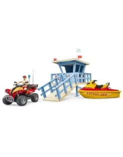 Bruder 62780 - Strandwacht Met Toren, Quad En Jetski -Speelgoed Verkoop bruder bruder 62780 strandwacht met toren quad en 3