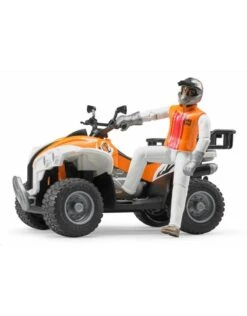 Bruder 63000 - Quad Met Bestuurder (oranje/wit) -Speelgoed Verkoop bruder bruder 63000 quad met bestuurder oranje wit 2