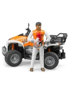 Bruder 63000 - Quad Met Bestuurder (oranje/wit) -Speelgoed Verkoop bruder bruder 63000 quad met bestuurder oranje wit 3