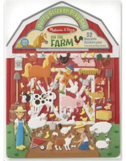 Herbruikbare Puffy Stickerblok Boerderij