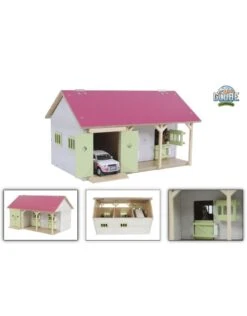 Kids Globe 610245 - Paardenstal Met 2 Paardenboxen (1:32)