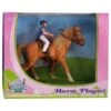 Kids Globe 640078A - Paard (lichtbruin) Met Amazone 1:24 (geschikt Voor SCHLEICH) -Speelgoed Verkoop kids globe 640078a paard lichtbruin met amazone 12