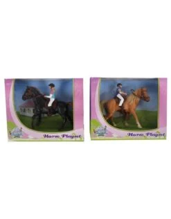 Kids Globe 640078A - Paard (lichtbruin) Met Amazone 1:24 (geschikt Voor SCHLEICH) -Speelgoed Verkoop kids globe 640078a paard lichtbruin met amazone 12 2