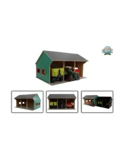 Kids Globe 610260 - Kapschuur Voor 3 Tractoren (1:16 / Bruder)