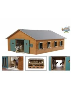 Kids Globe 610595 - Paardenstal Met 7 Boxen (1:24) GESCHIKT Voor SCHLEICH!!