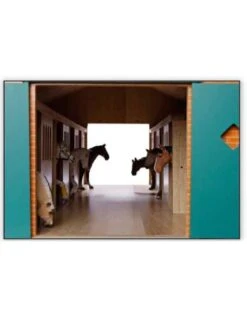 Kids Globe 610595 - Paardenstal Met 7 Boxen (1:24) GESCHIKT Voor SCHLEICH!! -Speelgoed Verkoop kids globe kids globe 610595 paardenstal met 7 box 3