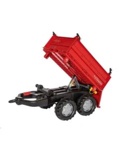 Rolly Toys 123018 - Mega Trailer Rood Met Grijze Velgen