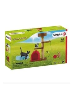 Schleich Farm 42501 - Krabpaal Set Met Katten -Speelgoed Verkoop schleich schleich farm 42501 krabpaal set met katt 1