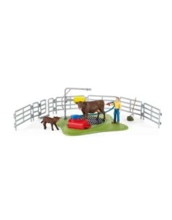 Schleich Farm 42529 - Koeien Wasplaats -Speelgoed Verkoop schleich schleich farm 42529 koeien wasplaats 1