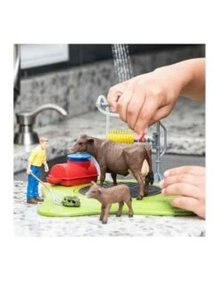 Schleich Farm 42529 - Koeien Wasplaats -Speelgoed Verkoop schleich schleich farm 42529 koeien wasplaats 2