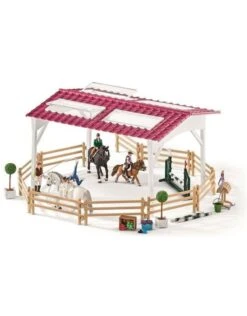 Schleich Horses 42389 - Ruiterschool Met Ruiter En Paarden