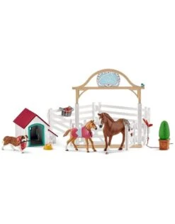 Schleich Horses 42458 - Hanna`s Gastenverblijf Met Hondenhok