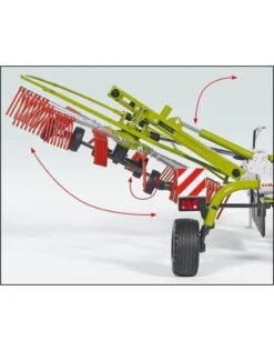 Wiking 77828 - Claas Schwader Liner 2600 Dubbele Grashark 1:32 -Speelgoed Verkoop wiking wiking 77828 claas schwader liner 2600 dubb 2